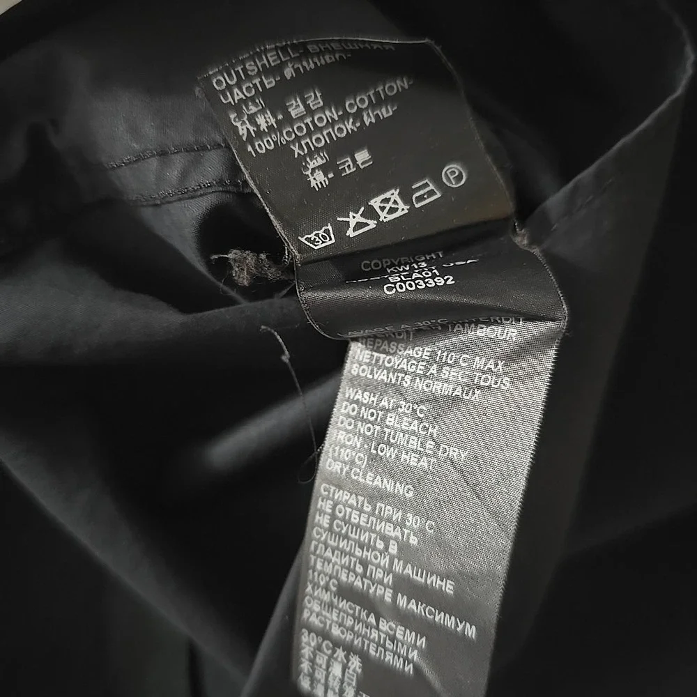The Kooples Men's Fitted‎ Black Long Sleeve Button Up Dress Shirt Size Medium